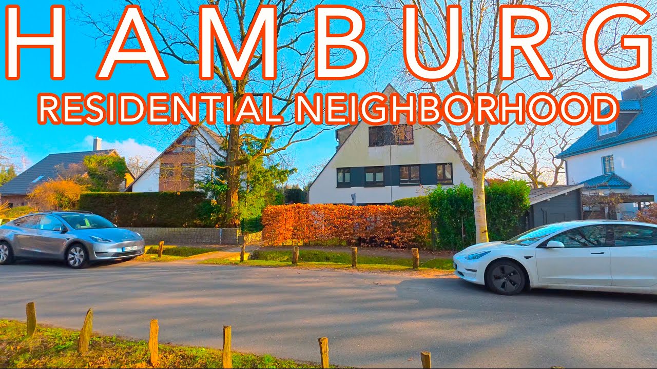 Hamburg Germany Walking Tour 4K 🇩🇪 | Quiet Residential Life in Rahlstedt | Relaxing City Walk