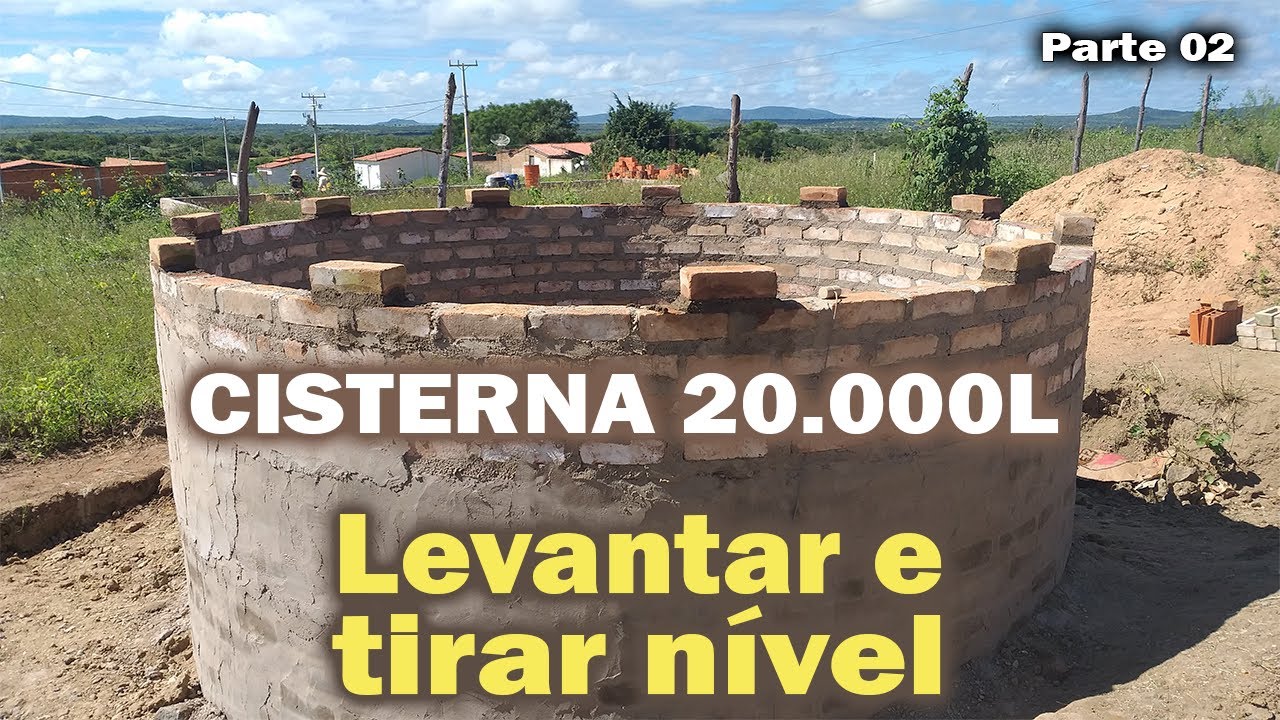 Cisterna redonda de 20 mil litros - Levantar e tirar nível!
