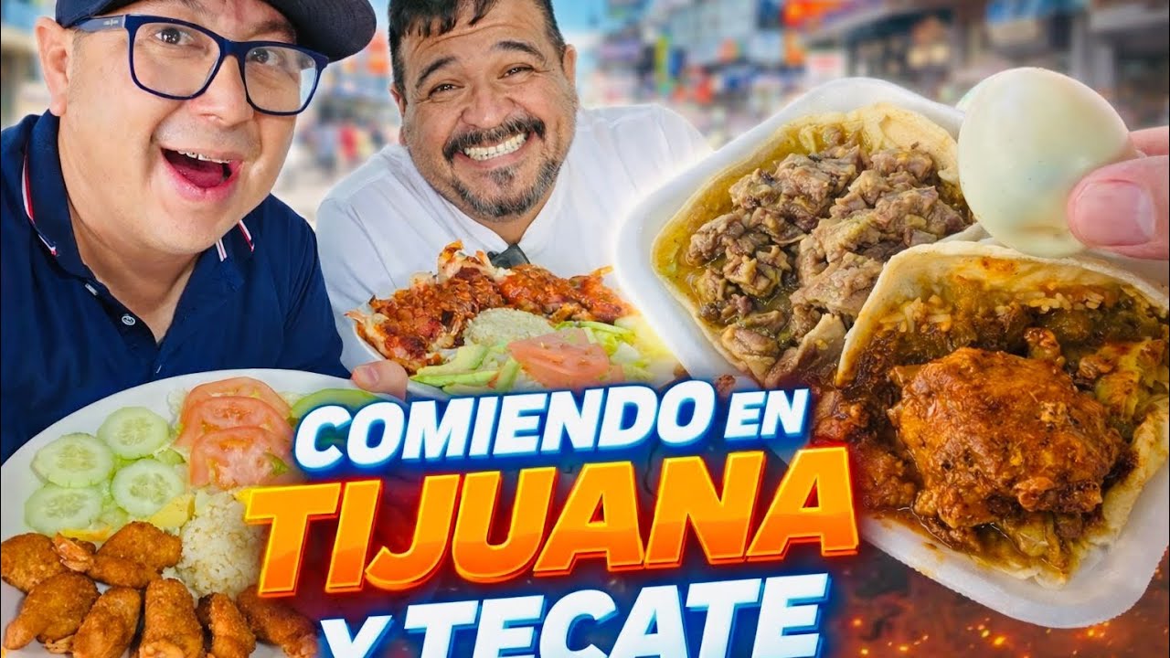 Tacos varios tijuana !! Mariscos tecate recorrido!!