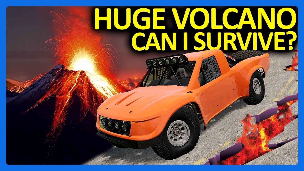 Можно ли избежать извержения вулкана в BeamNG Drive?!?