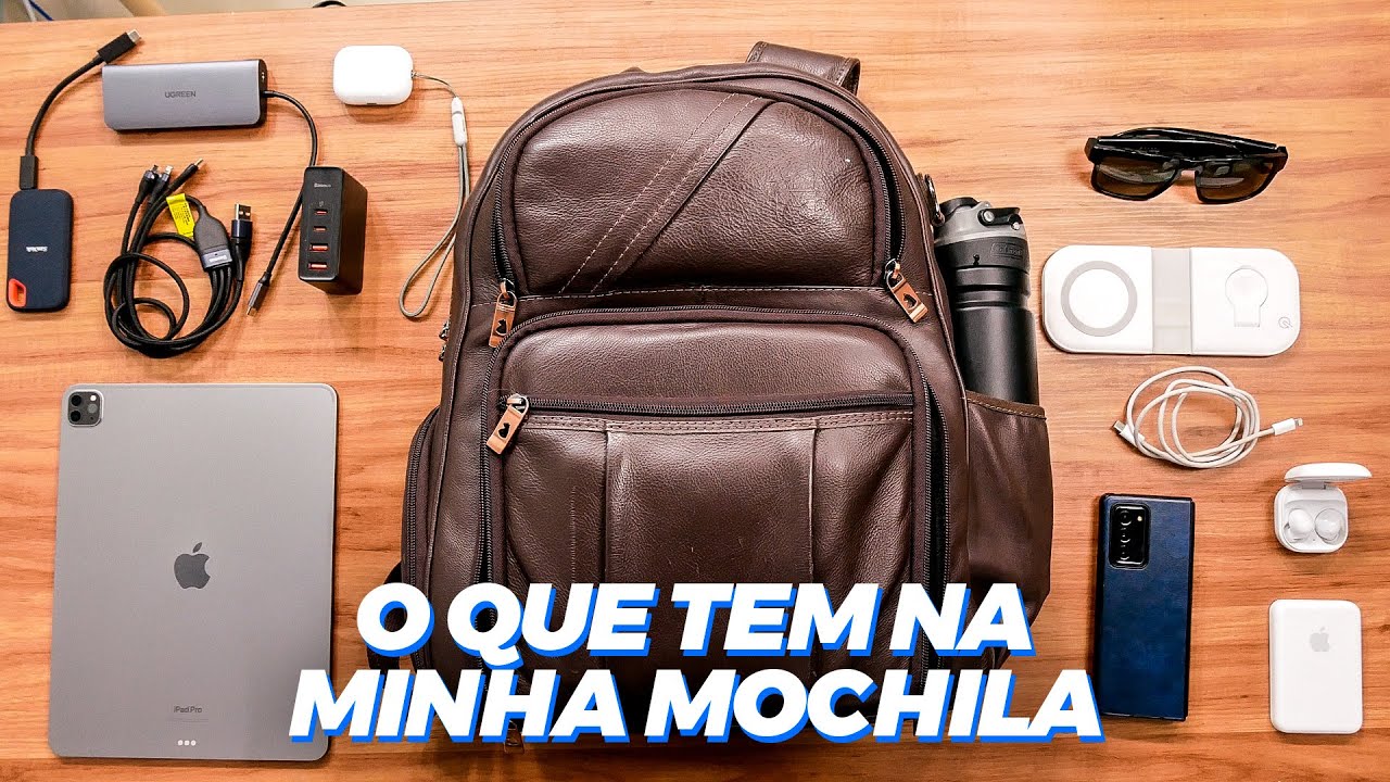 Todos os ACESSÓRIOS que vão na minha MOCHILA DE VIAGEM! (tech edition)