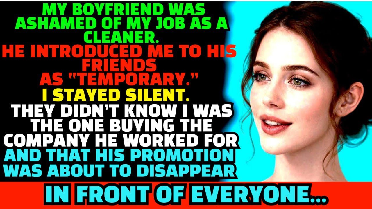 He Was Ashamed I Was a Cleaner — Until He Found Out I Owned His Company