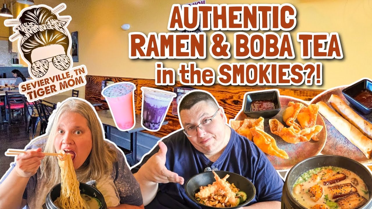 Did We Find REAL Asian Fusion and Boba in the Smoky Mountains? You Gotta See Tiger Mom Boba Bar!
