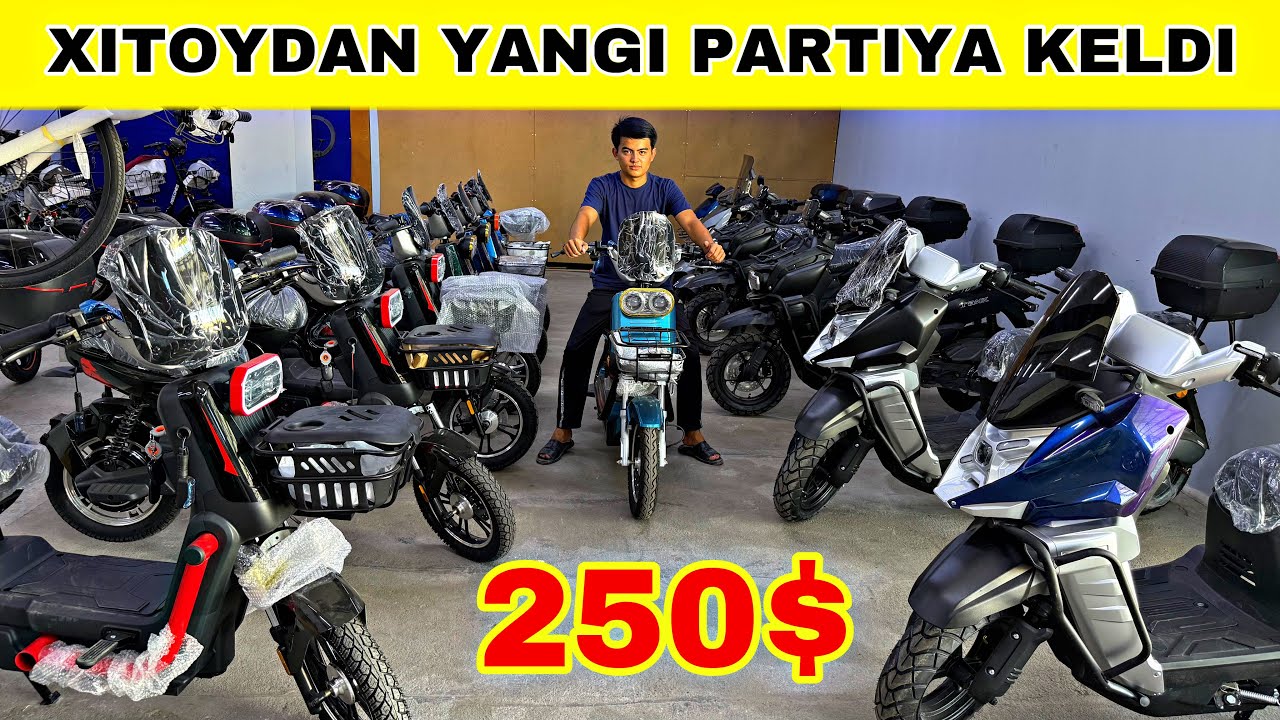 XITOYDAN  YANGI  PARTIYA  SKUTERLAR  KELDI  ULGURIP  QOLING