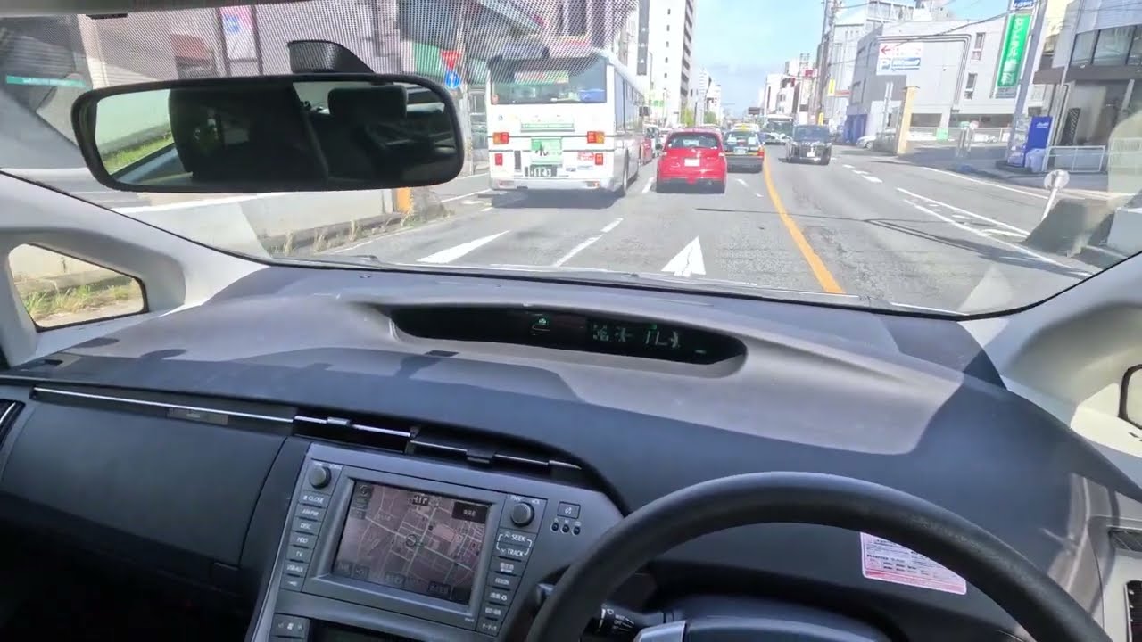 【POV：トヨタ・30系プリウス】プリウスミサイルで桑名市内を軽く走ってみる