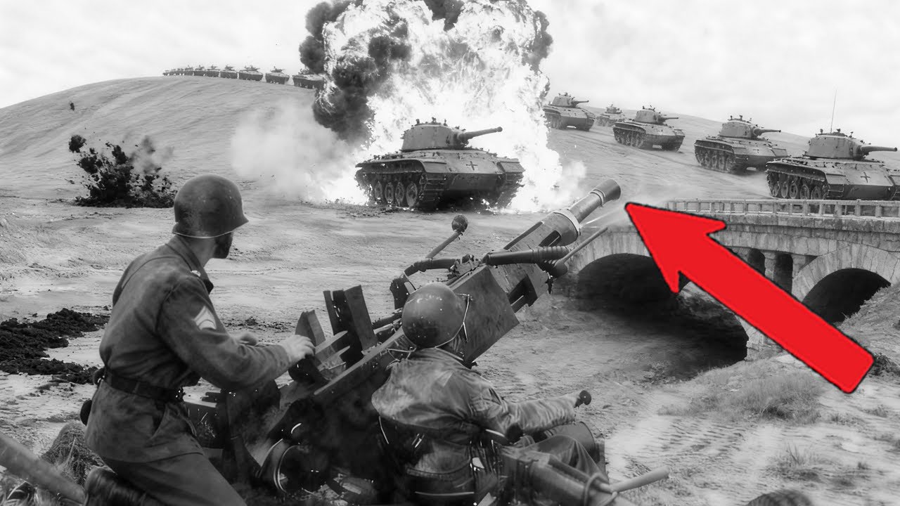一名砲手的「即興瞄準」如何在幾分鐘內摧毀一支德軍裝甲縱隊，過程感人震驚...