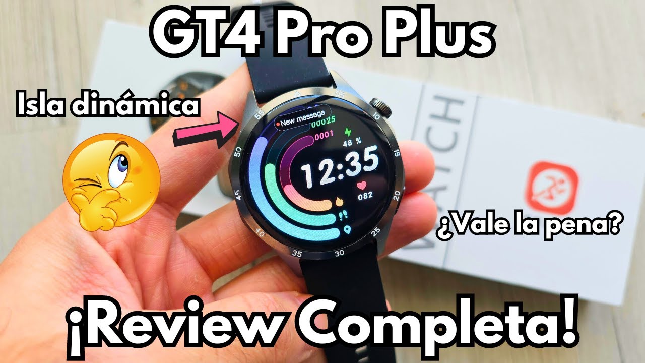 💥 GT4 Pro Plus ¡Smartwatch con Diseño FABULOSO! Review Detallada