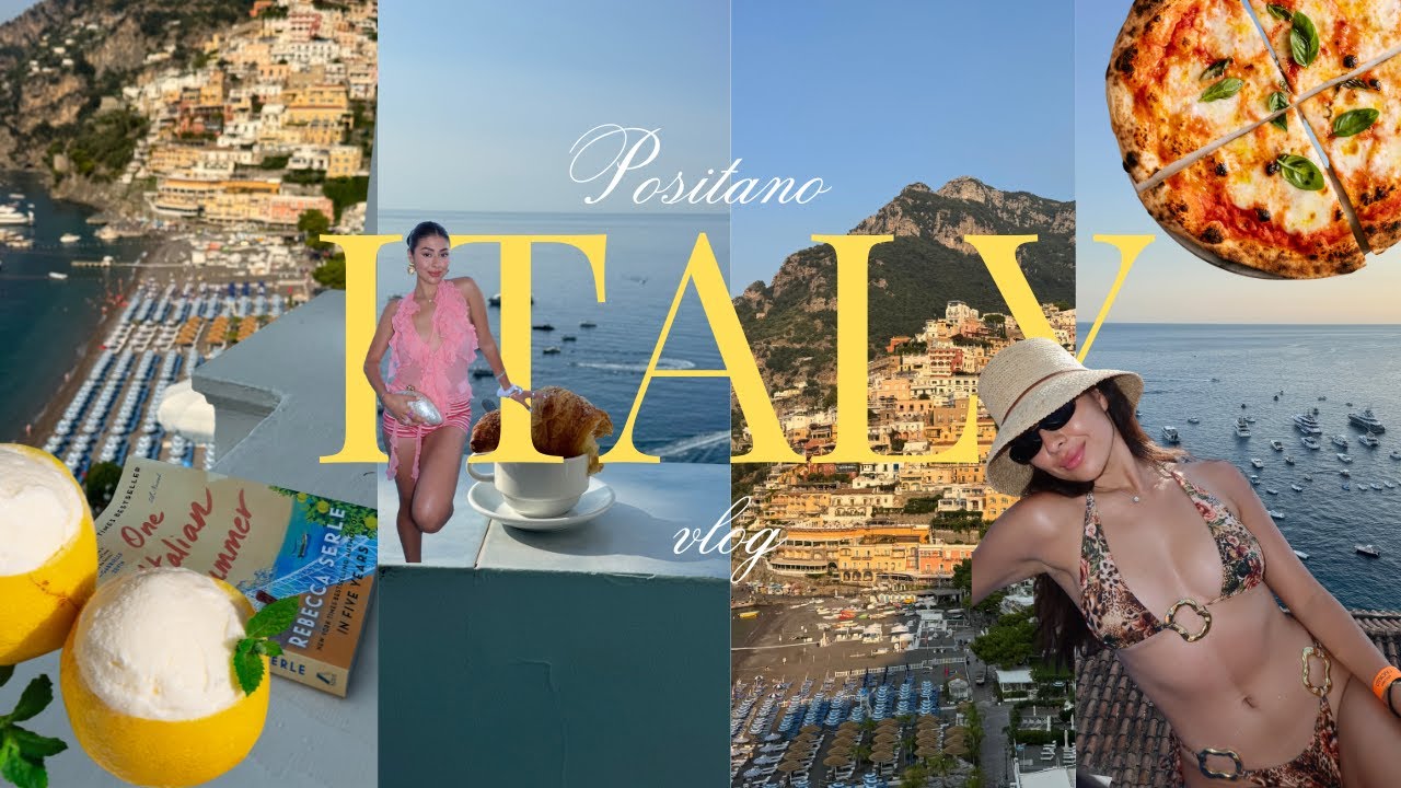 italy vlog 🍋 pt. 1 positano + amalfi ⎸ day in amalfi, positano vlog, euro summer diaries