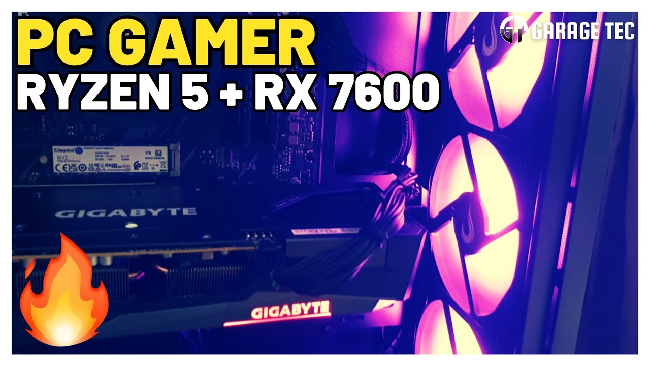 PC GAMER Ryzen 5 5600 + RX 7600 &ndash; Montagem Completa Passo a Passo! 🔥