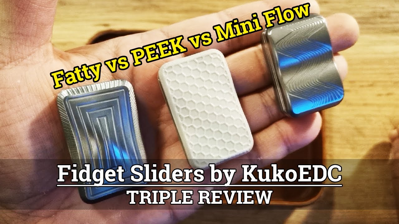 My three remaining Kuko Sliders after trimming down | TRIPLE FIDGET REVIEW