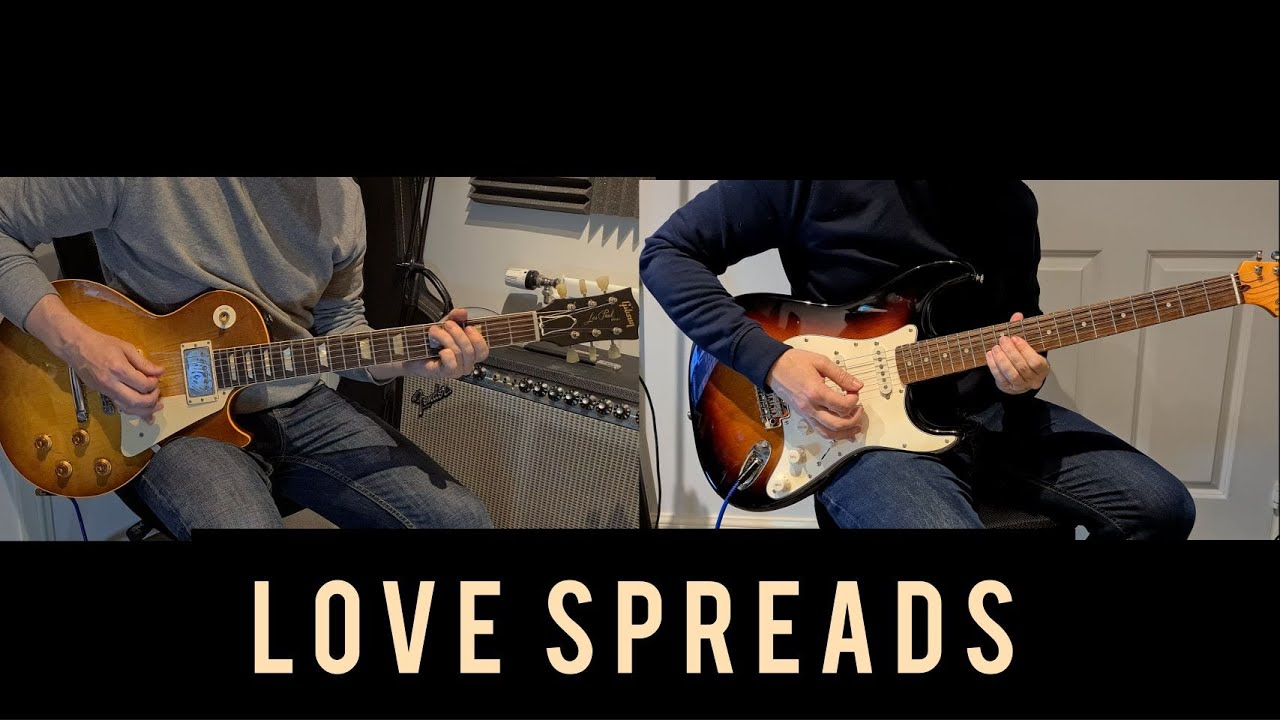 Love Spreads - Lead and Rhythm Guitar - Cover - How to #TheStoneRoses​ #LoveSpreads​ #JohnSquire