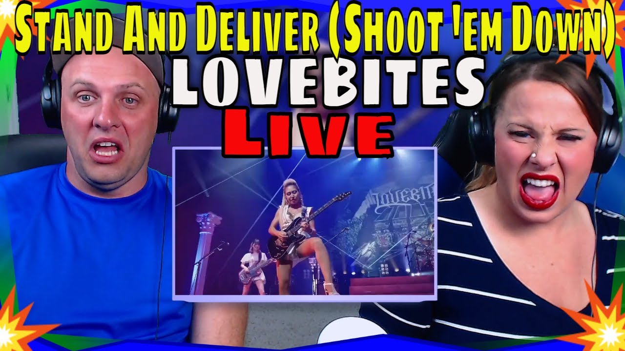 REACTION TO LOVEBITES / Stand And Deliver (Shoot 'em Down) Live Video from Knockin' At Heaven's Gate