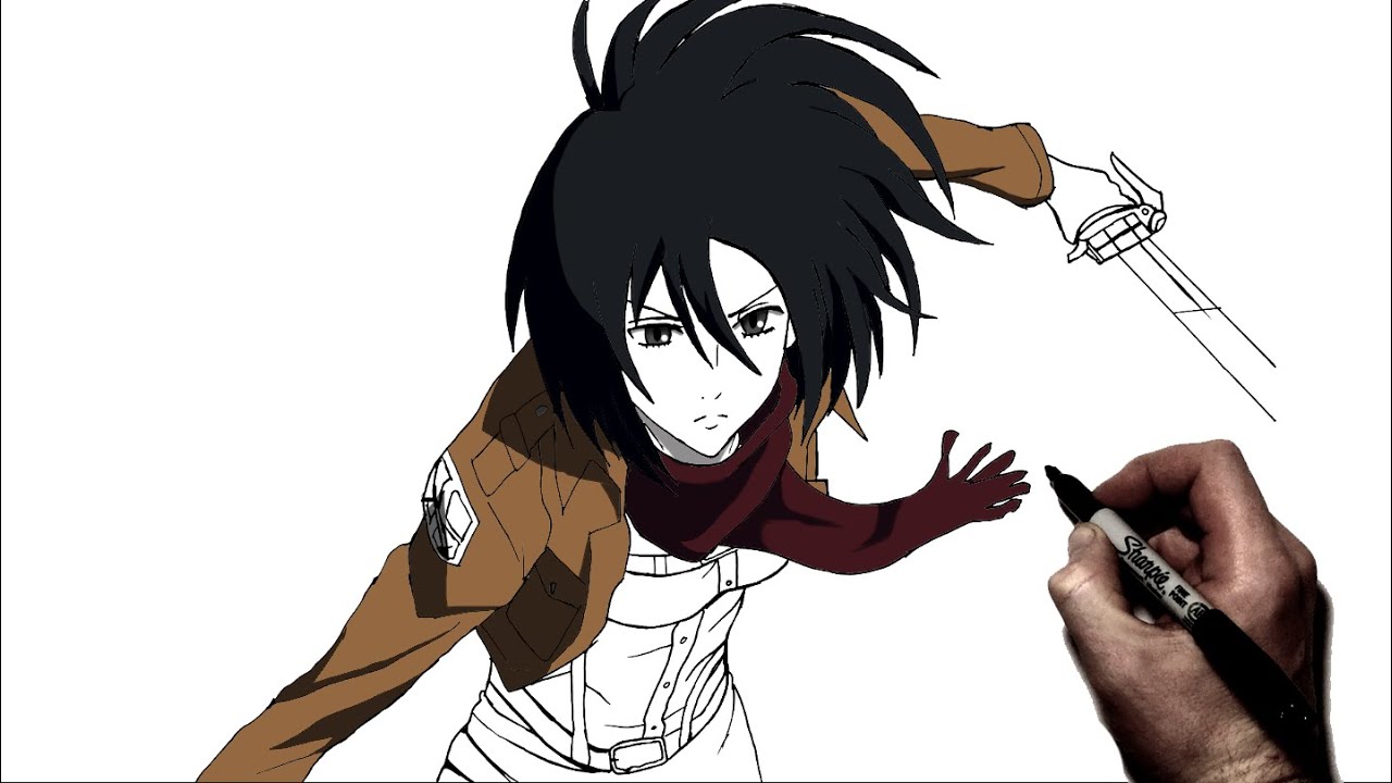 How To Draw Mikasa | Step By Step | Attack On Titan