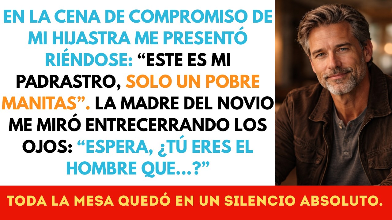 Mi hijastra me llamó «solo un simple manitas» en su cena de compromiso… hasta que la madre...