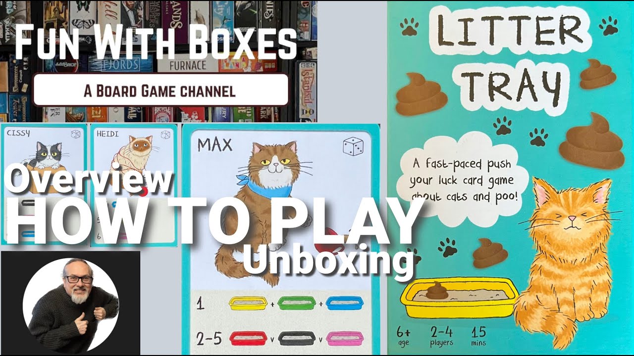 Litter Tray | Push your luck card and dice game | Farplace Games | Overview, Unboxing & How to Play