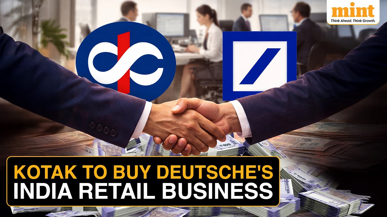 Kotak Mahindra To Pay ₹4.5KCr For Deutsche' India Retail Business | Expands Banking Franchise