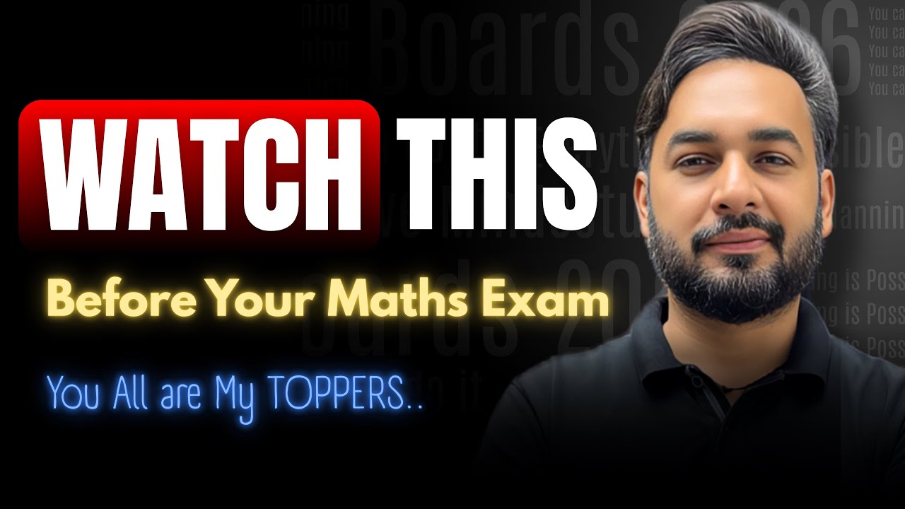 🔴Listen this for 5 Minutes before your Maths Exam | Exam Motivation | Must Watch Every Student 🔥