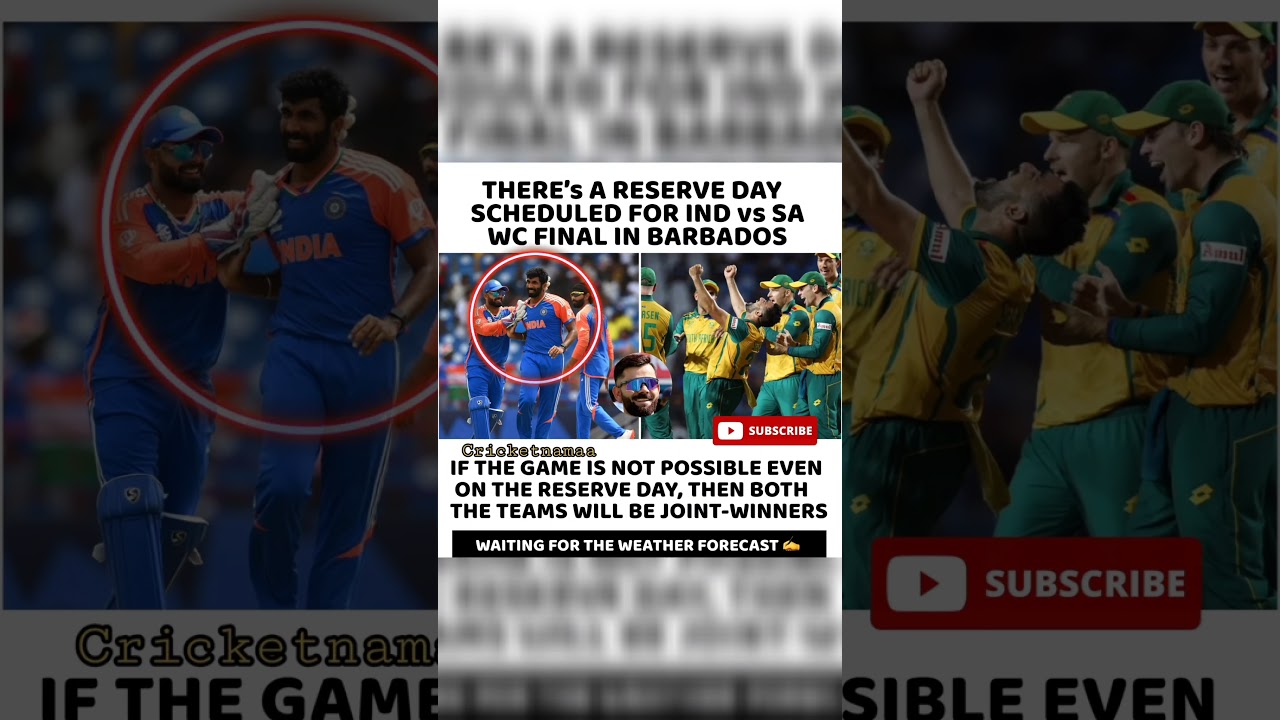 RESERVE DAY FOR WORLD CUP FINAL