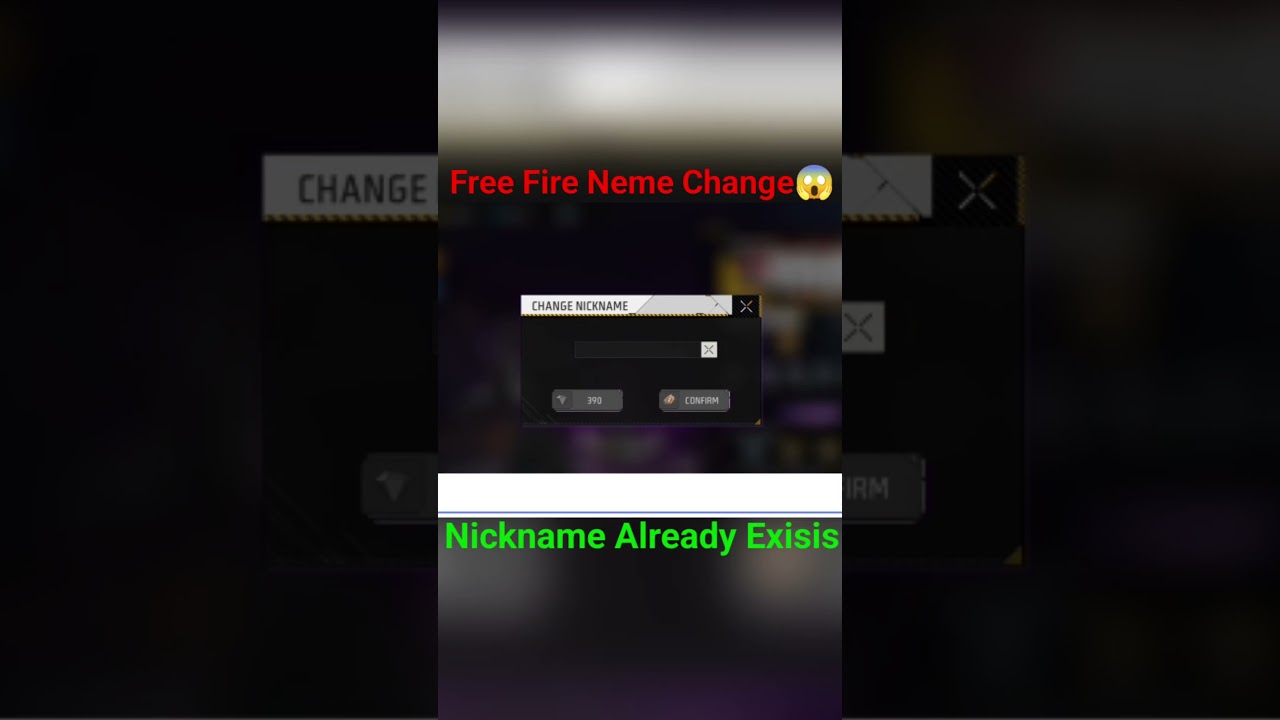 Free Fire 🔥 Nickname Already Exists Problems || How To Change Duplicate Name Free Fire #shorts#viral