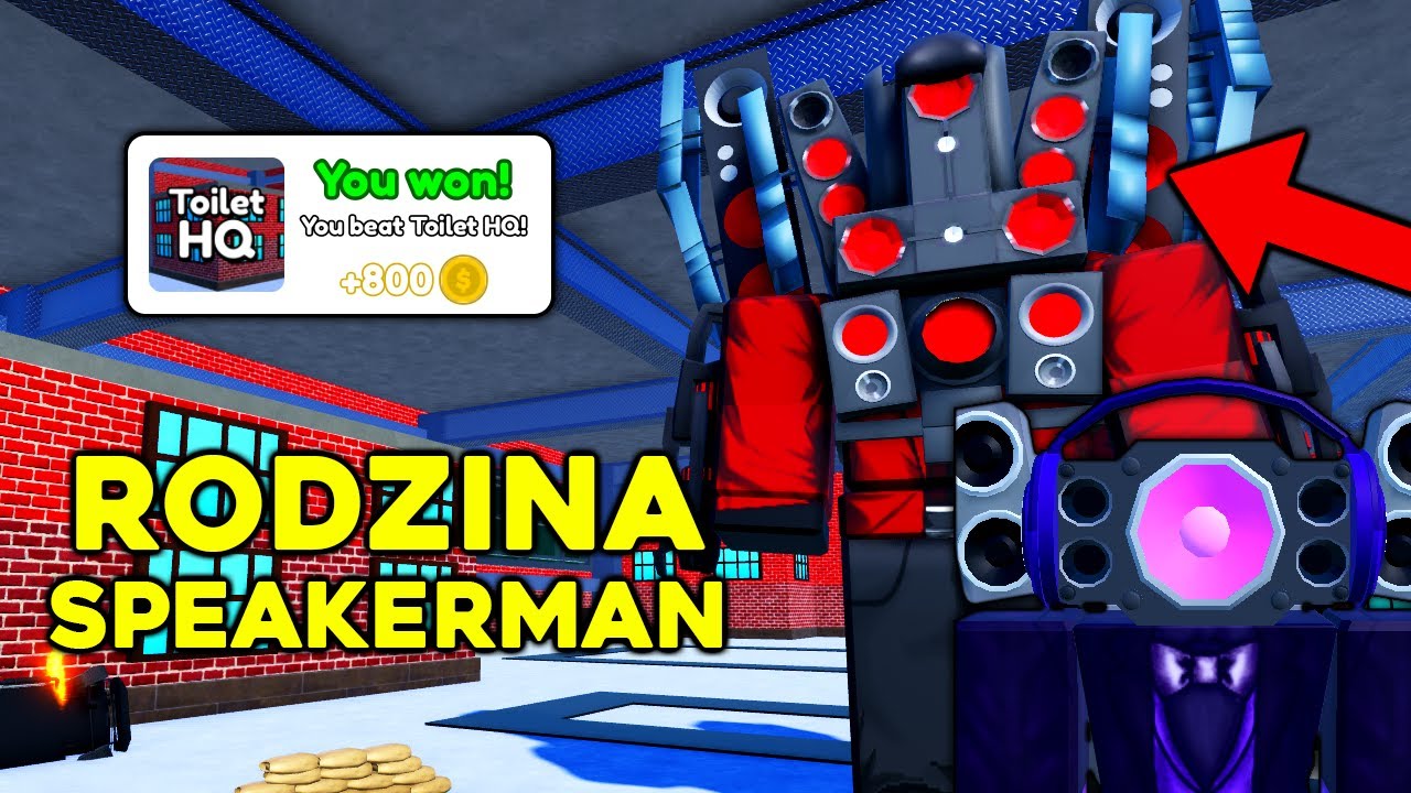 GRAM *NOWĄ* RODZINKĄ SPEAKERMANÓW w SKIBIDI TOILET TOWER DEFENSE UPDATE w ROBLOX