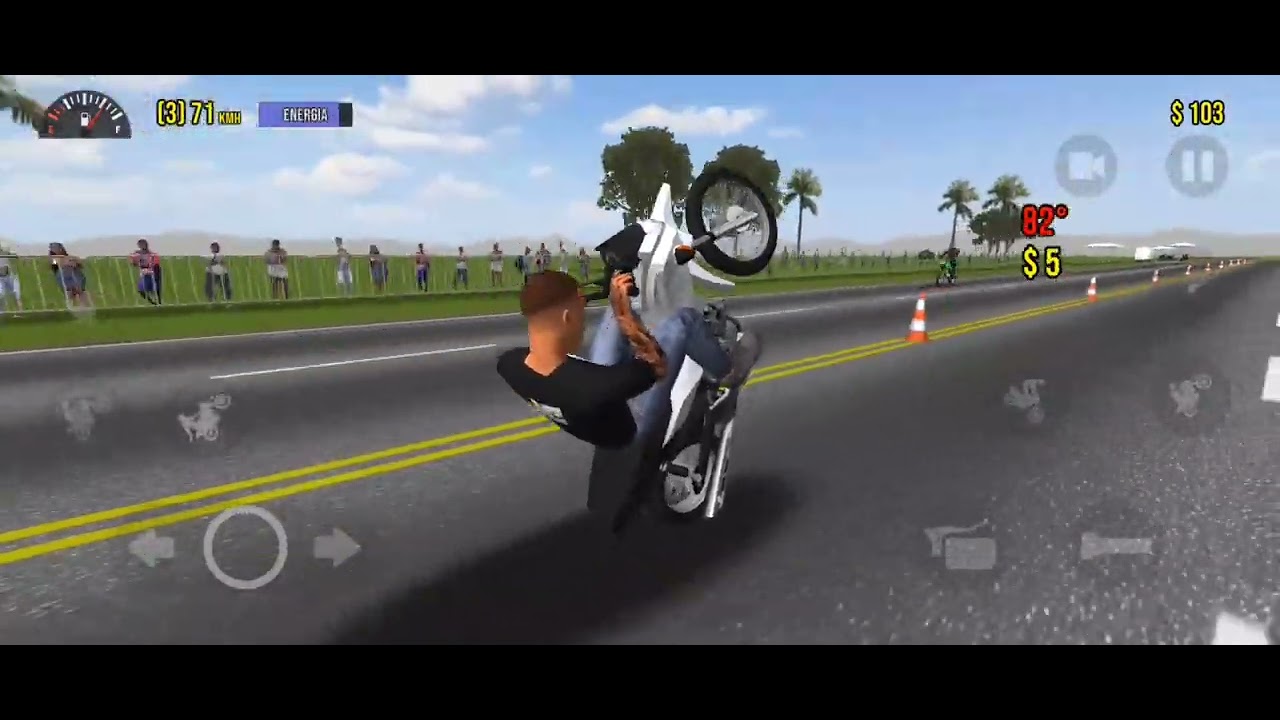 Jogo  De dar Grau Moto Wheelie 3D