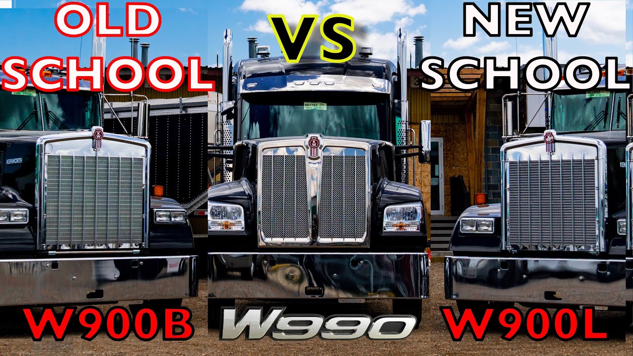 KENWORTH W990 против W900 — сравнение Kenworth Longhood 2019 года — кабина, капот, спальное место...