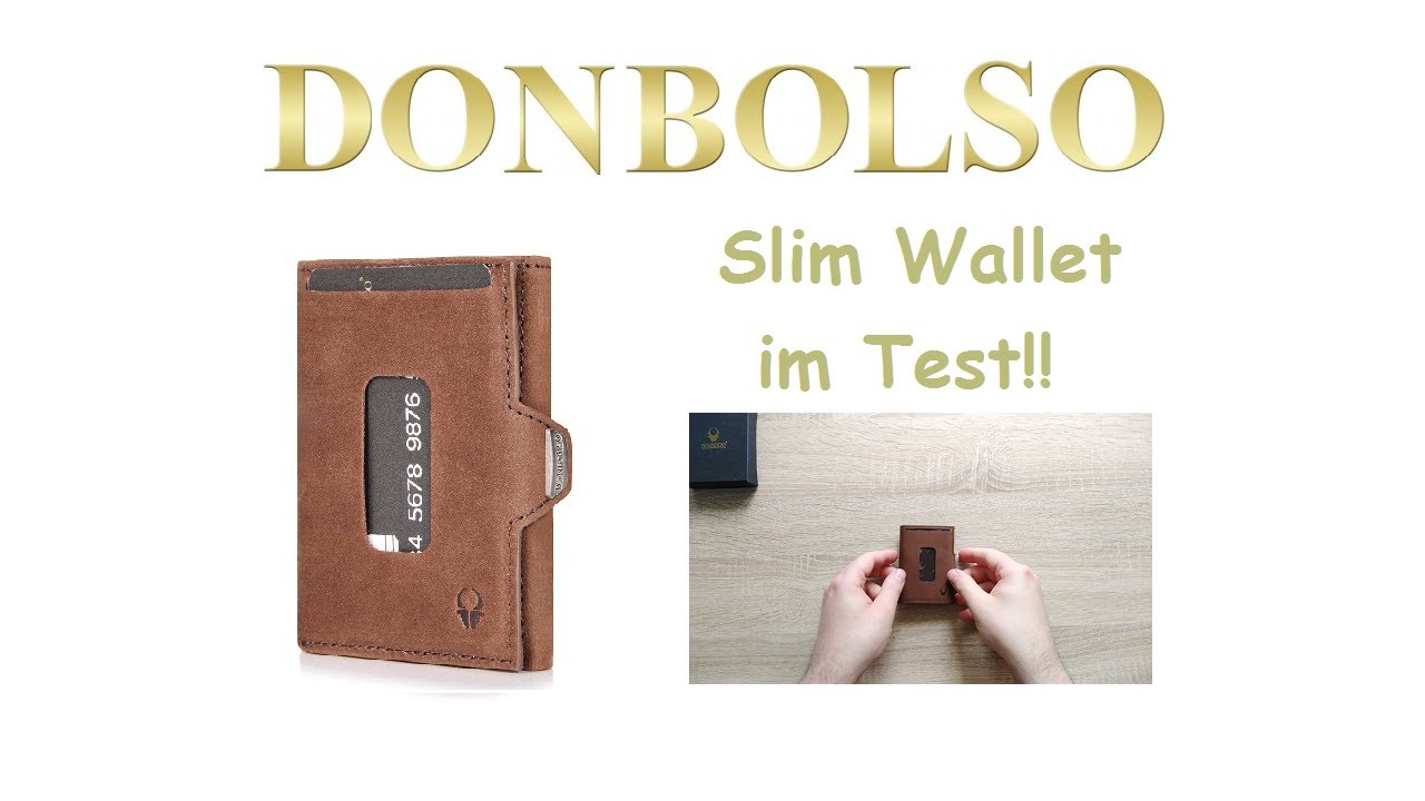 Slim Wallet Donbolso Wallety XS im Test!! Kartenetui mit Münzfach | Smart Wallet mit RFID-Schutz ++