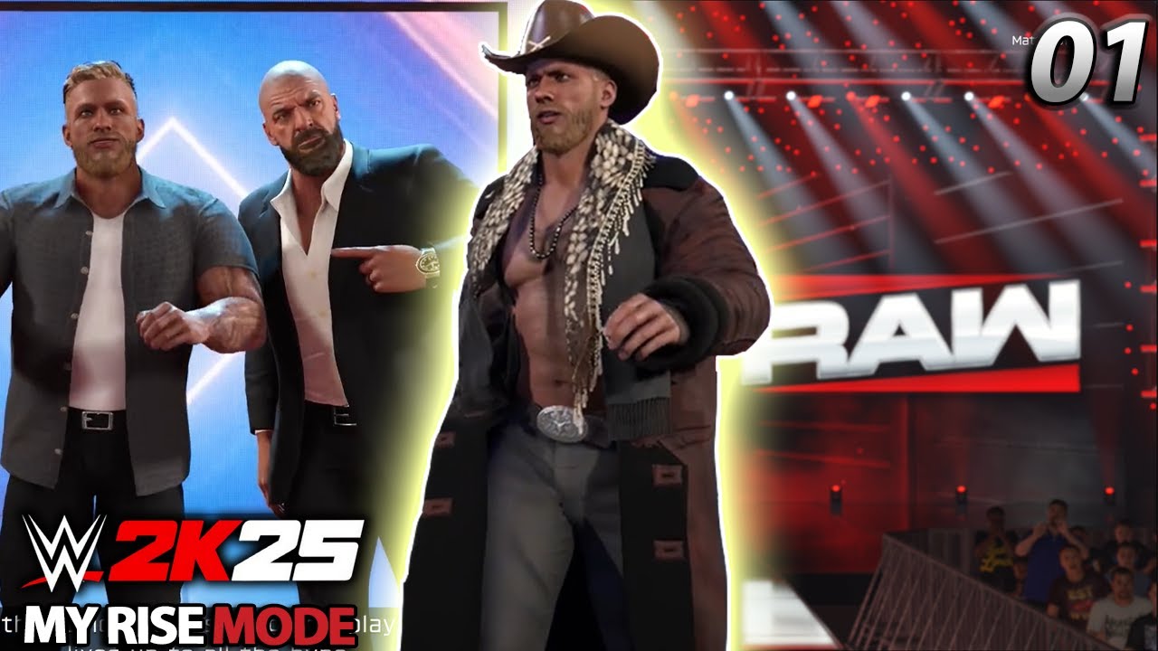 WWE 2K25 - My Rise 01: A CHEGADA DO COWBOY