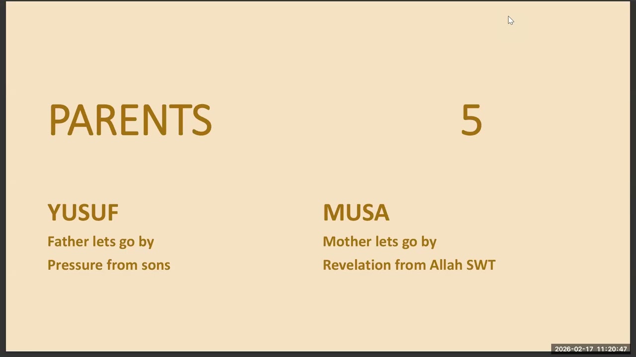 Tafseer Surah Yusuf 2 17 2 26