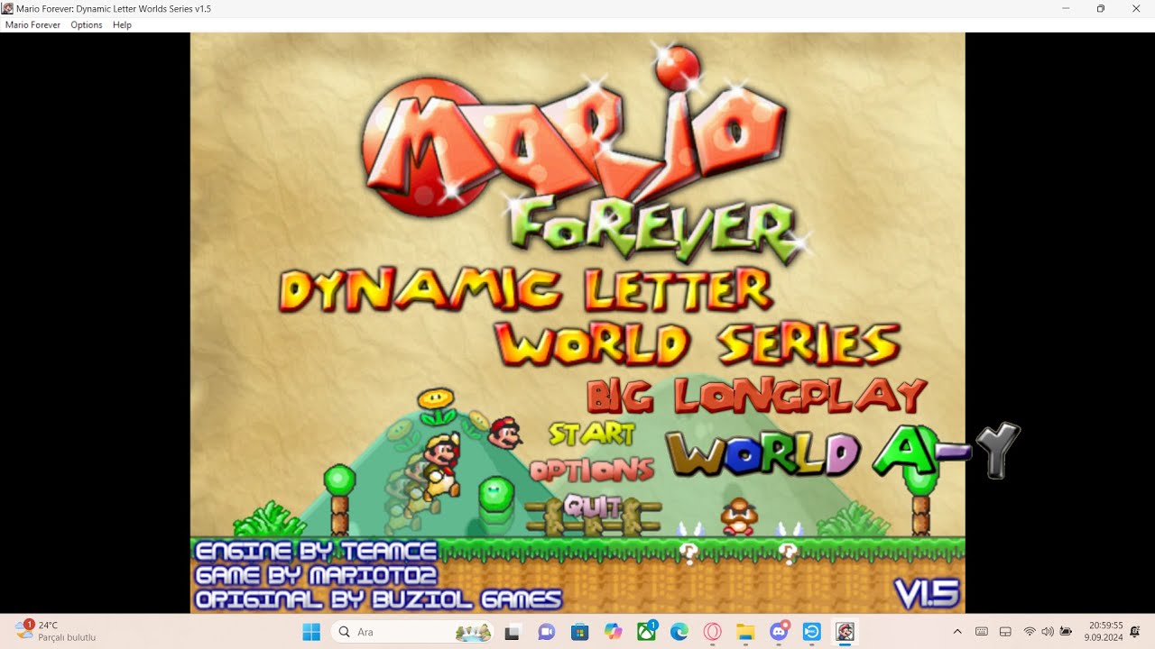 Mario Forever Dynamic Letter Worlds Series v1.5 - (BIG LONGPLAY) - World A-Y