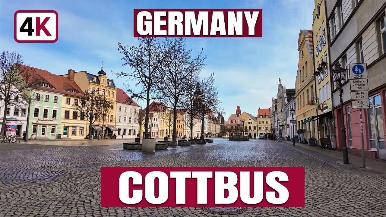 🇩🇪 Cottbus 4K City Walk