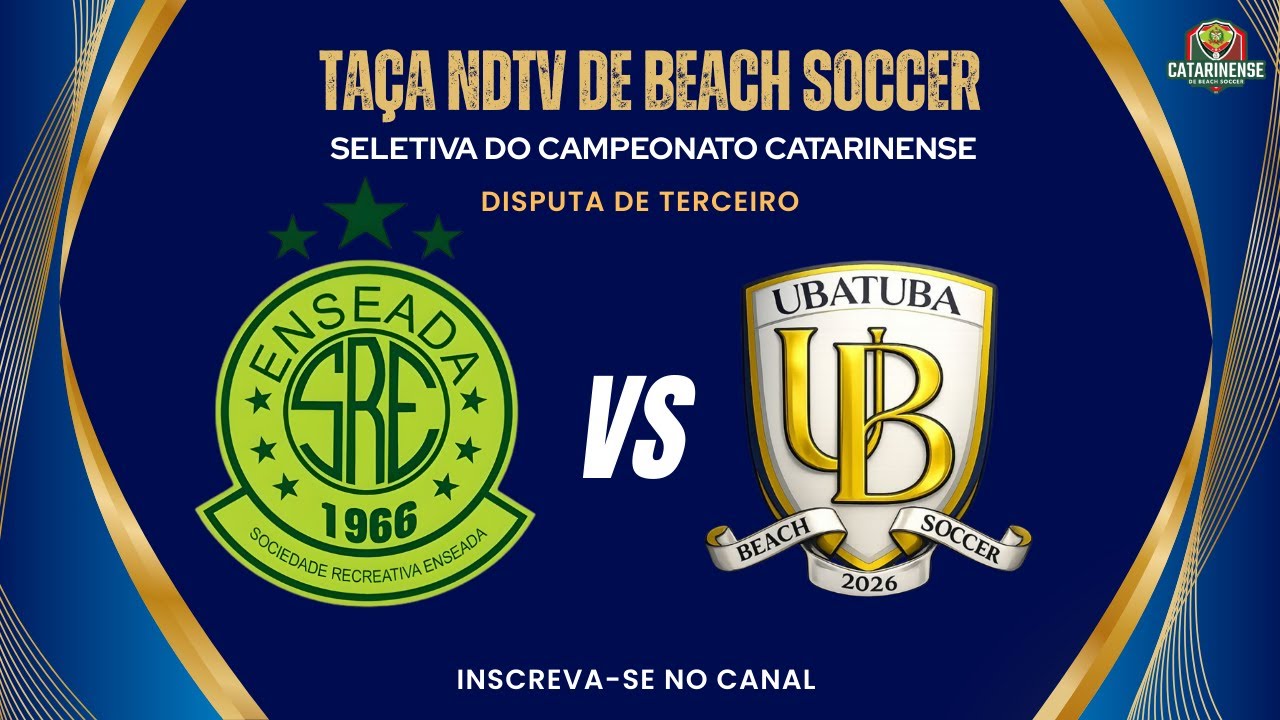 Enseada x Ubatuba| Taça NDTV de Beach Soccer | Seletiva do Catarinense | Disputa de Terceiro