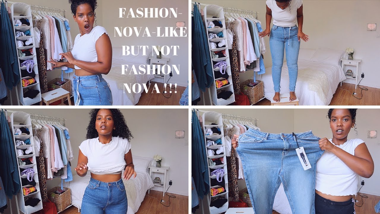 FASHION NOVA LIKE BUT NOT FASHION NOVA JEANS HAUL (FOREVER 21)