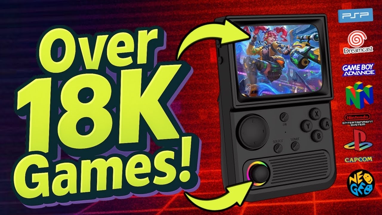 R36T Plug & Play Handheld Game Console With OVER 18,000 Games!?
