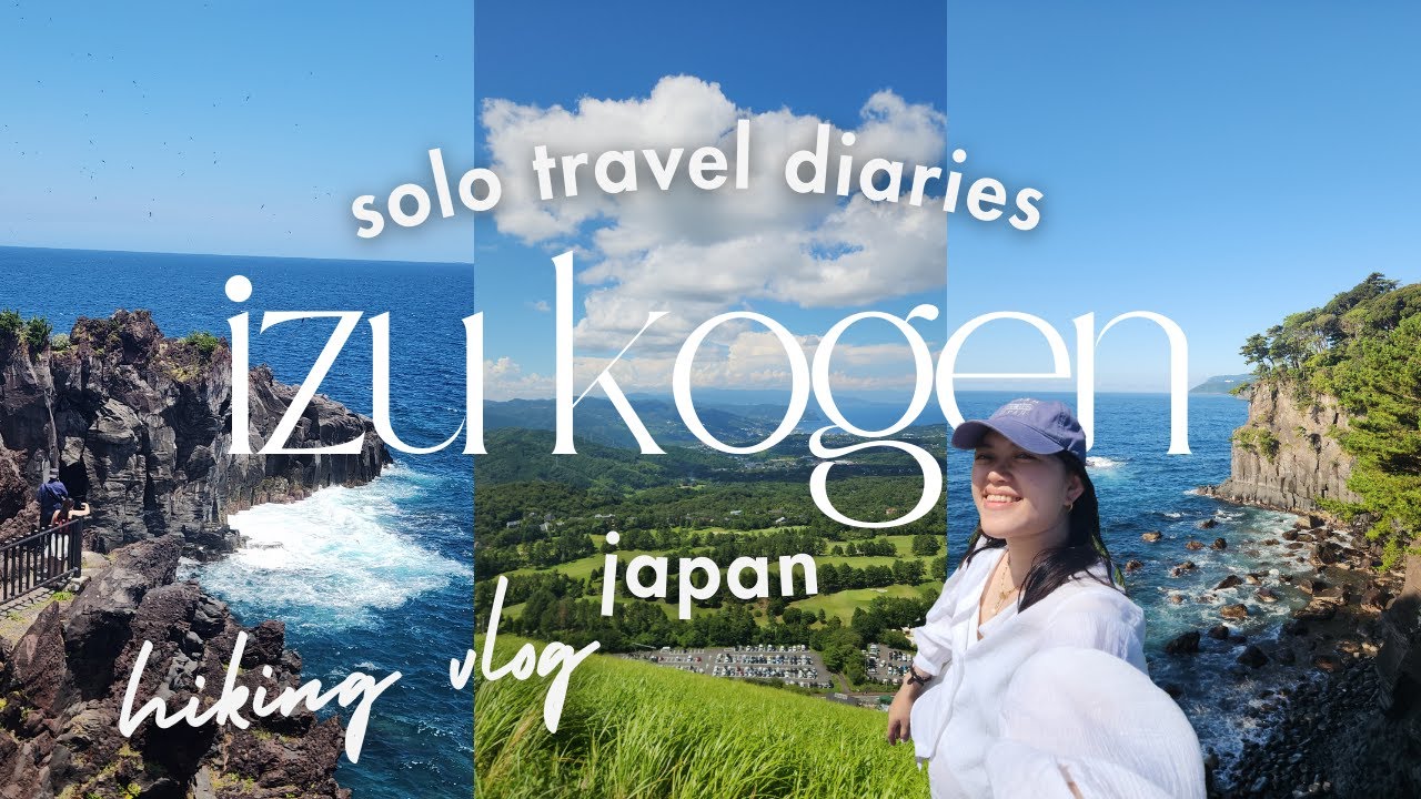 hiking in izu-kogen japan 🇯🇵 | jogasaki coast, mount omuro, nature coastal trail | travel vlog