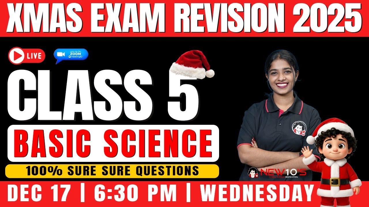 CLASS 5 || BASIC SCIENCE || CHRISTMAS EXAM || SURE QUESTION DISCUSSION || NEW10'S || 2025 - 2026