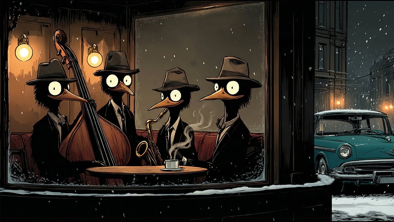 Jazz for Creative Work & Study – Penguins Hold a Quiet Jazz Meeting