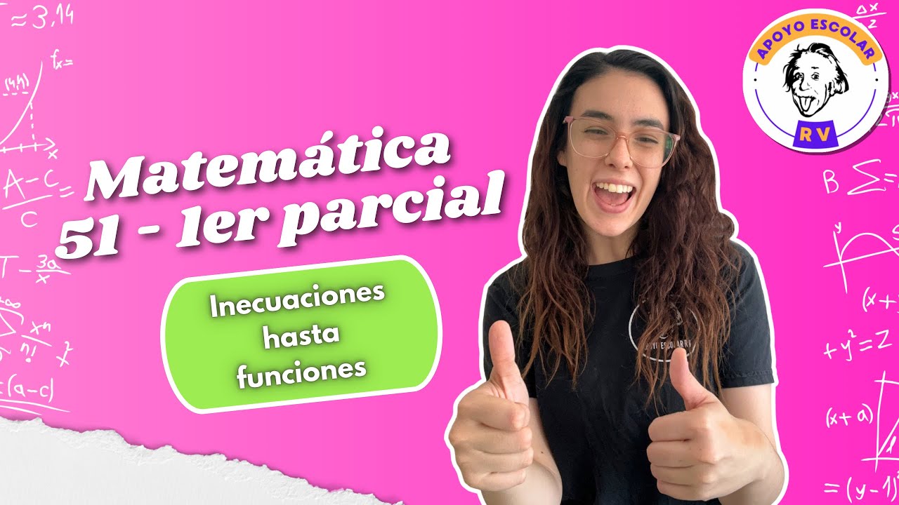 Matemática 51 - Primer parcial 2025 - inecuaciones, distancias, función lineal y cuadrática