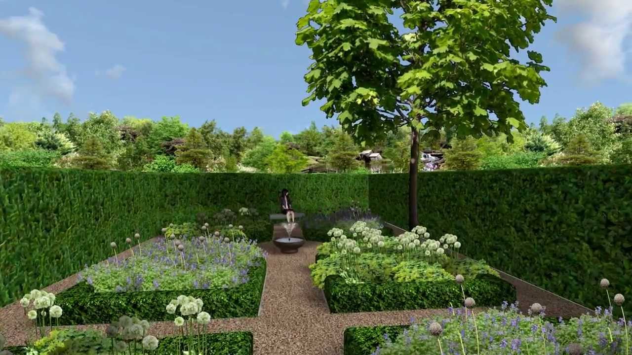 Herman Vaessen 3D tuinontwerp renovatie grote landelijke tuin met natuurlijke vormen