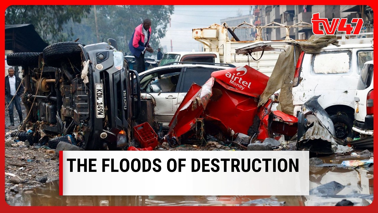 Floodwaters sweep cars away in Nairobi and other parts, Businesses destroyed in Nairobi CBD