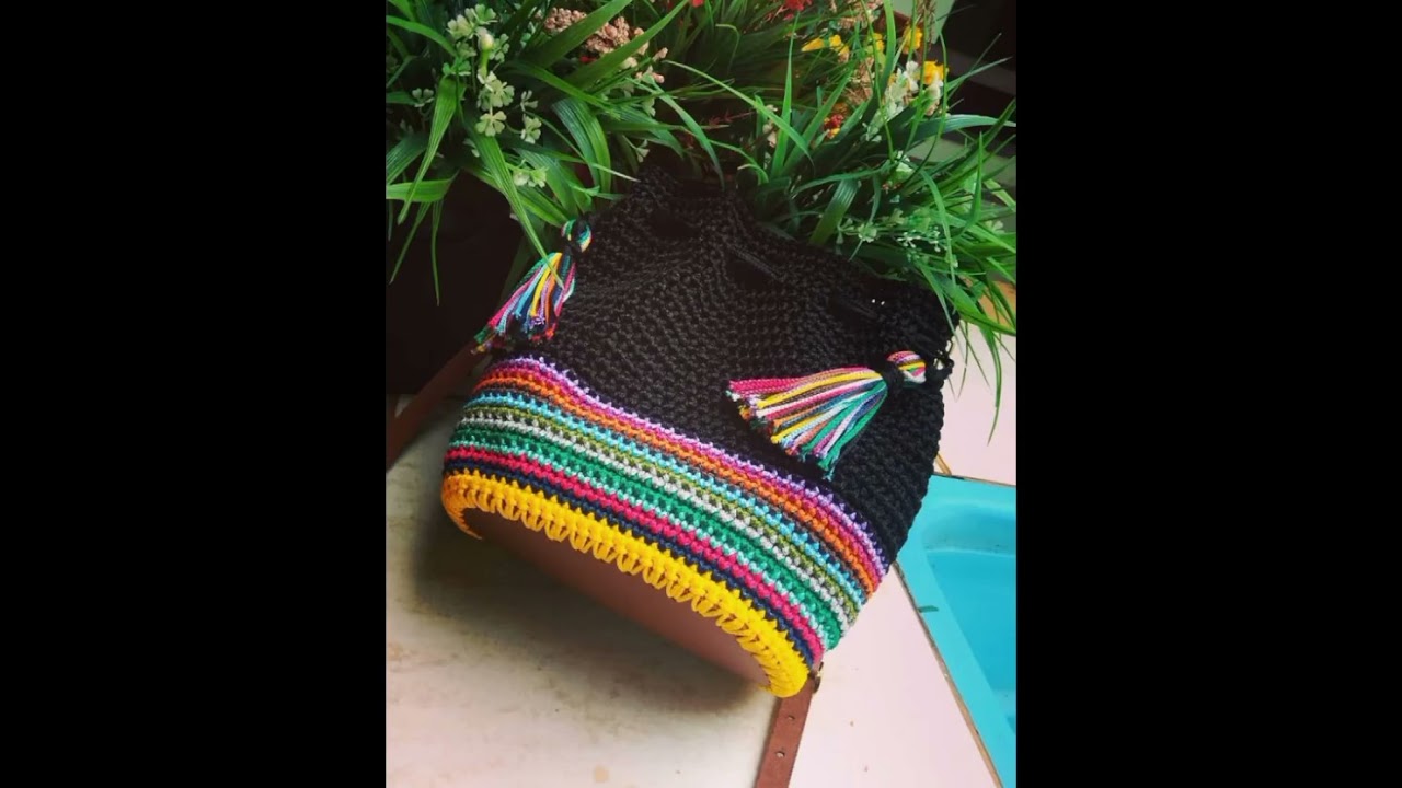 Crochet Stitches Borders patterns hand bag ideas
