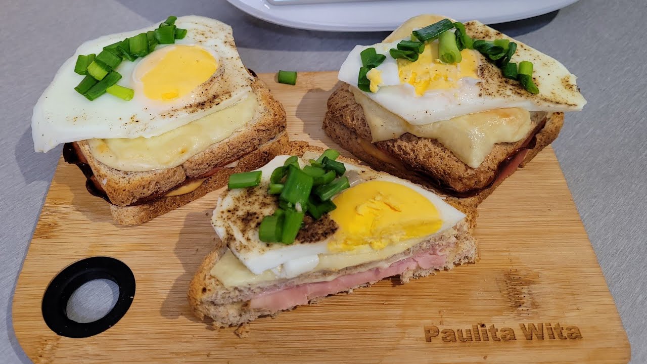 Przepyszne tosty w innym wydaniu - CROQUE MADAME. Thermomix Tm6 Tm5 Paulita Wita
