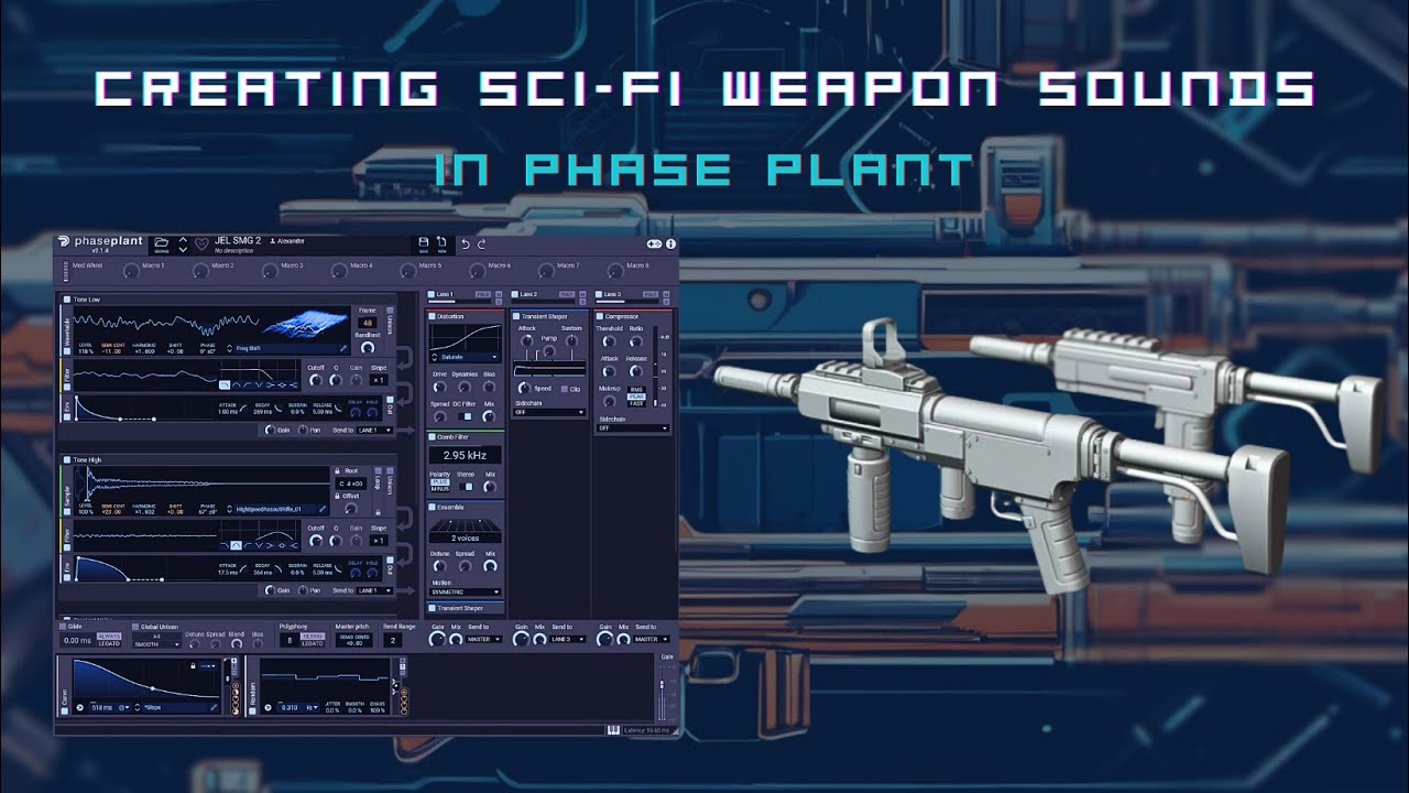 Sci-fi Gun Sounds in Phase Plant