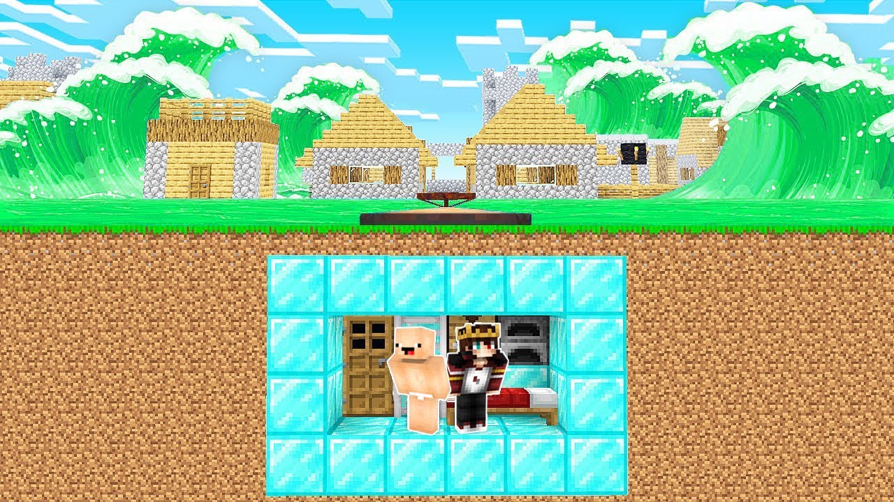 ZOMBİ TSUNAMİ VS SAKAR 🧟🌊 - Minecraft