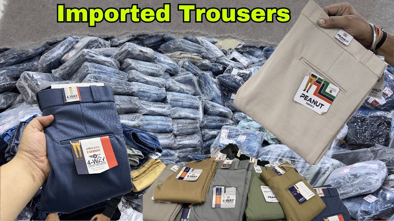 Cotton chinos & Imported Summer formal trousers Lycra pant trousers Wholesale market jeans wholesale