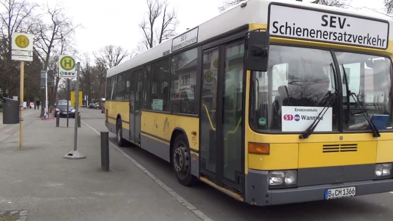 Busse auf dem Schienenersatzverkehr der S-Bahn Berlin S1 [1080p]