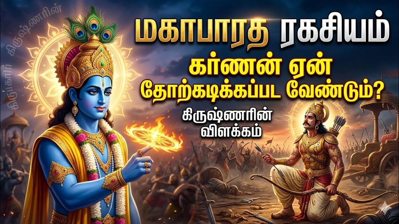 மகாபாரத ரகசியம்: கர்ணன் ஏன் தோற்கடிக்கப்பட வேண்டும்? கிருஷ்ணரின் விளக்கம்