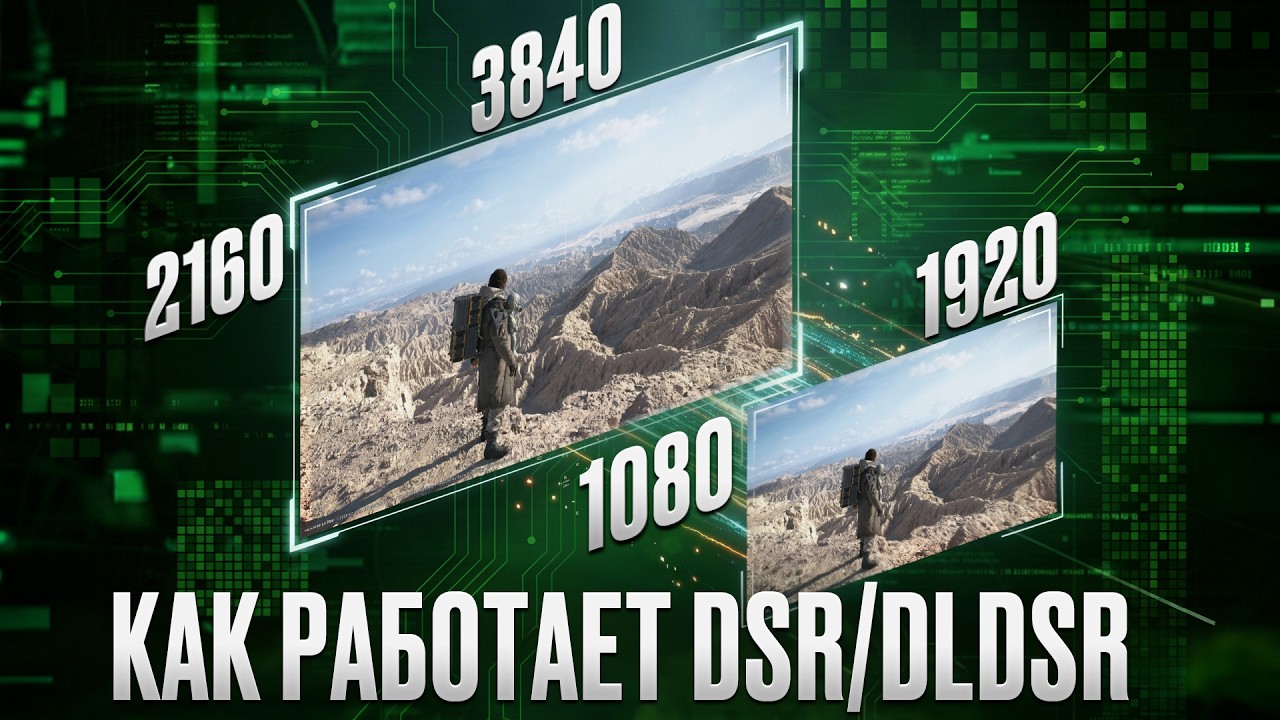 Как работает виртуальное разрешение (DL)DSR | Как настроить плавность?