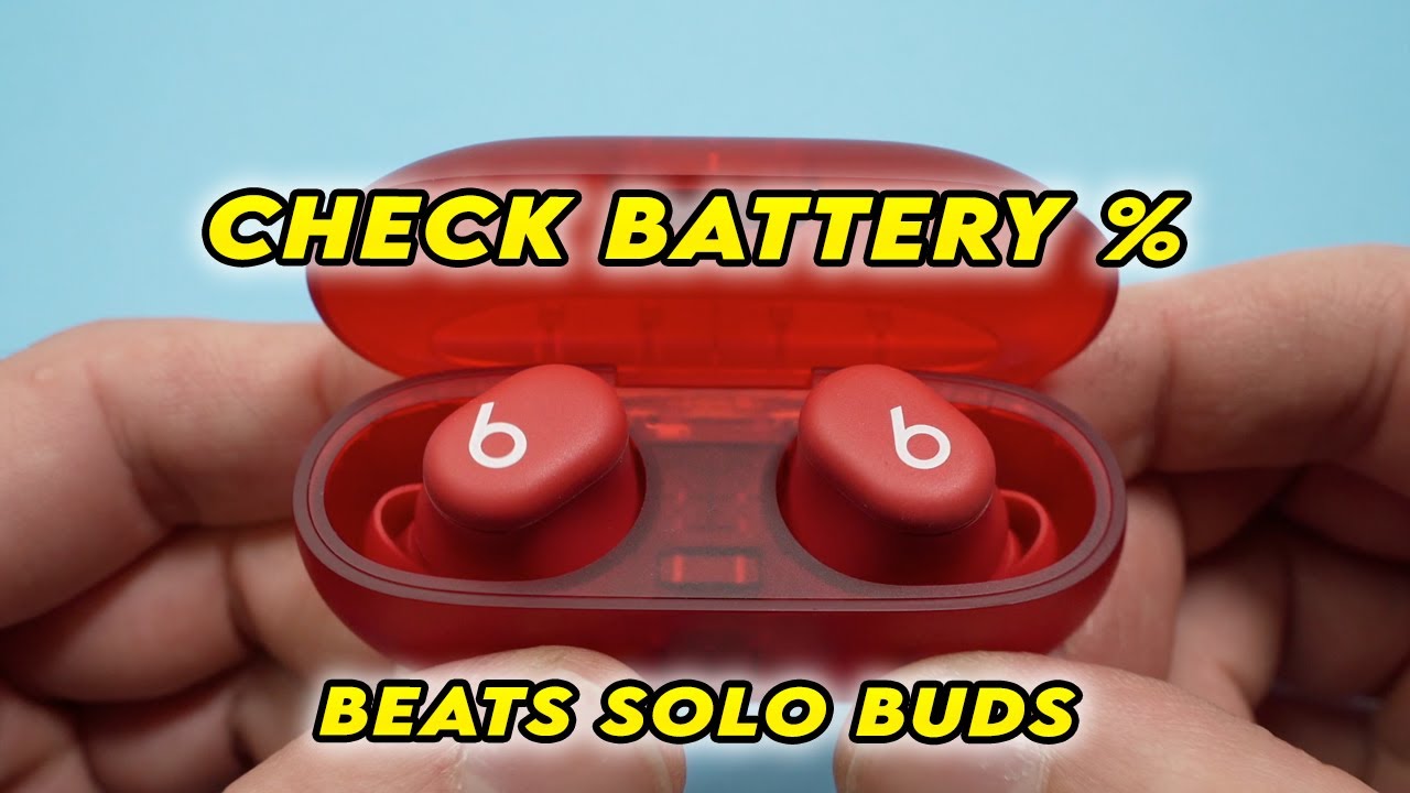 Beats Solo Buds: как проверить процент заряда аккумулятора