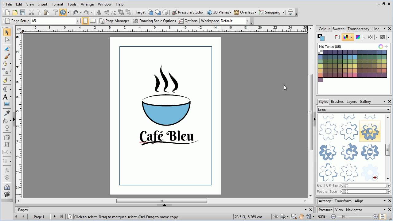Serif DrawPlus X8 Tutorial - Quick Start